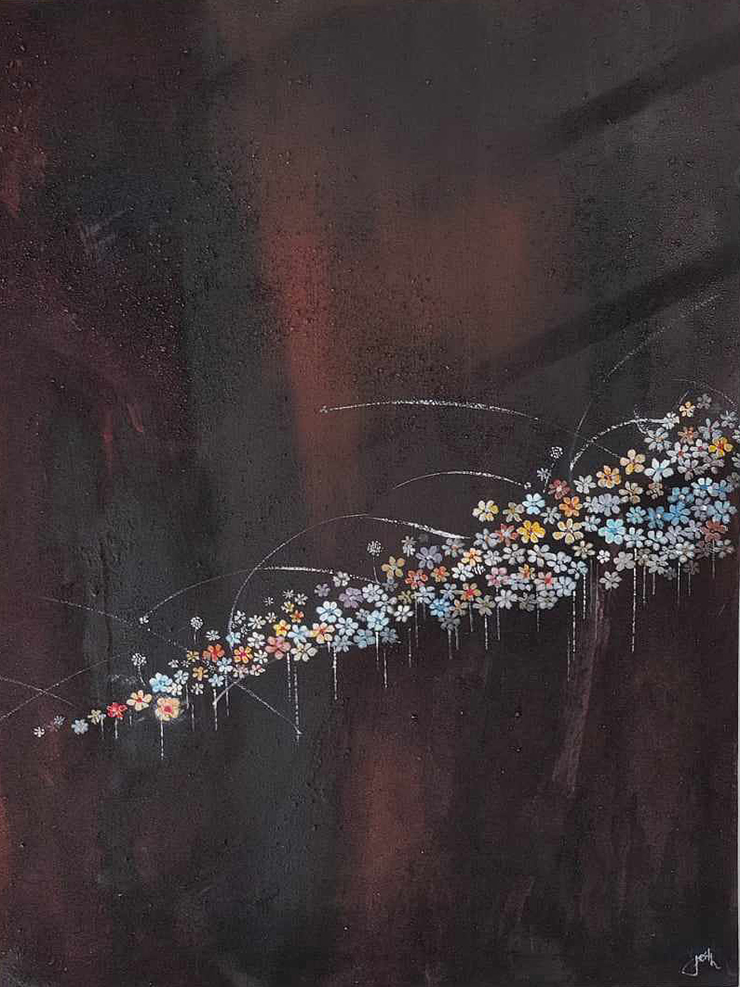 Flowers – malerier af Jørgen Thomsen