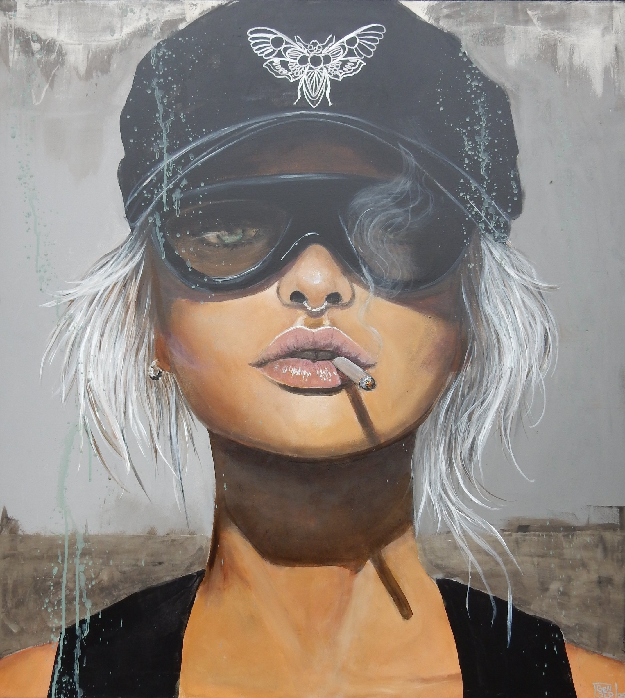 bad girl – malerier af zoombeeart