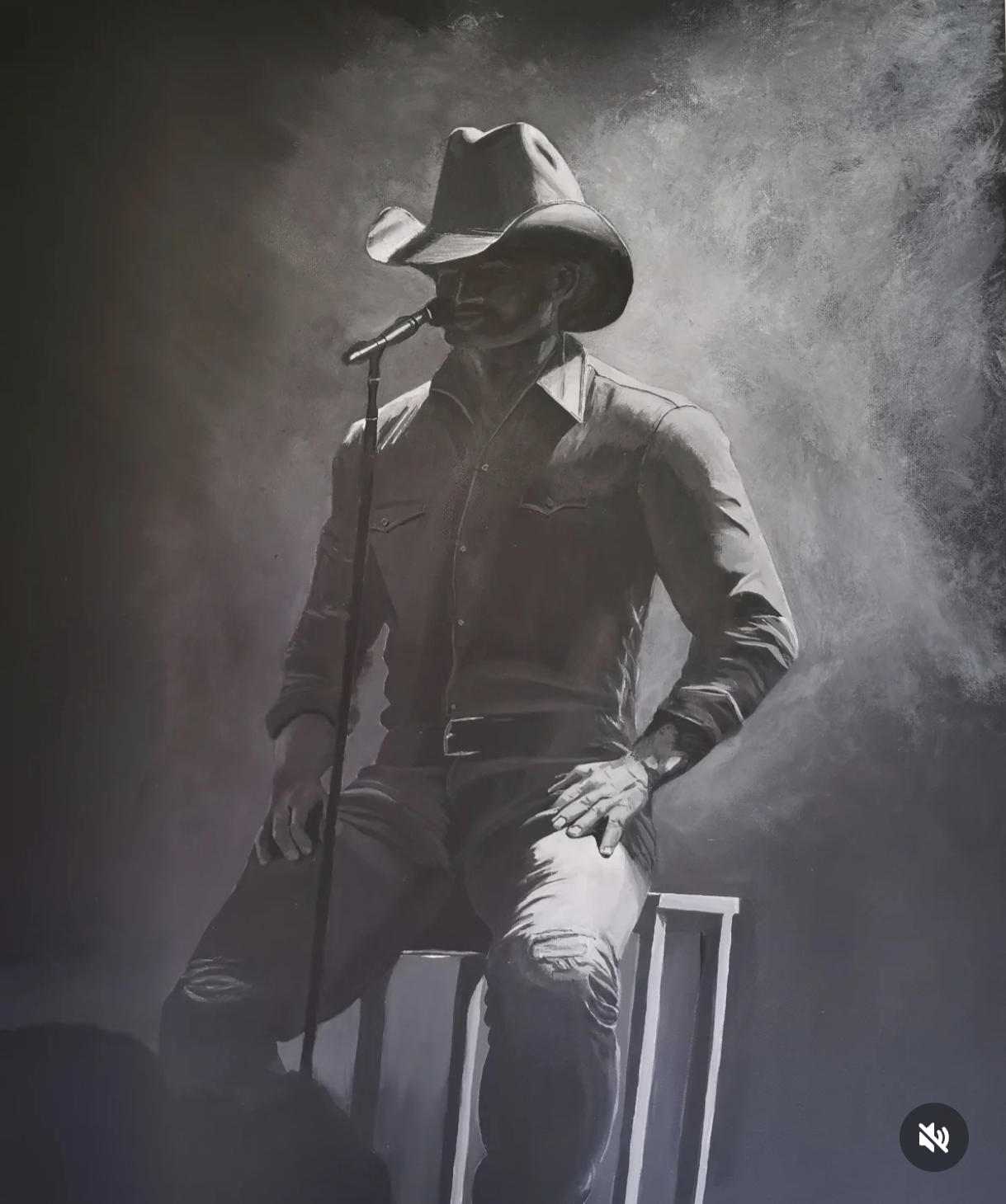The Country Singer – malerier af Heidi Lebmeier