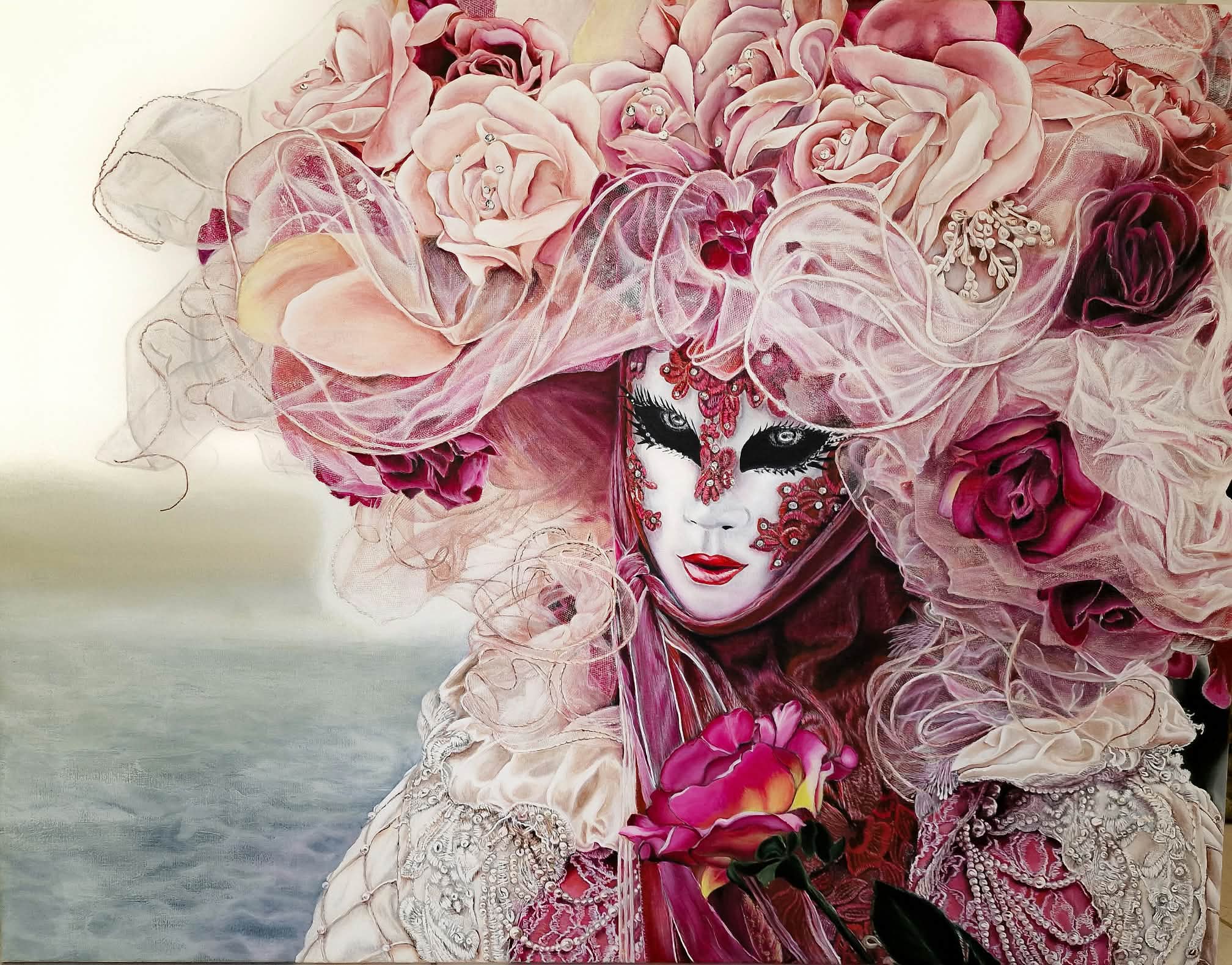 The Veiled one. – malerier af Natalya Ponomarenko Larsen