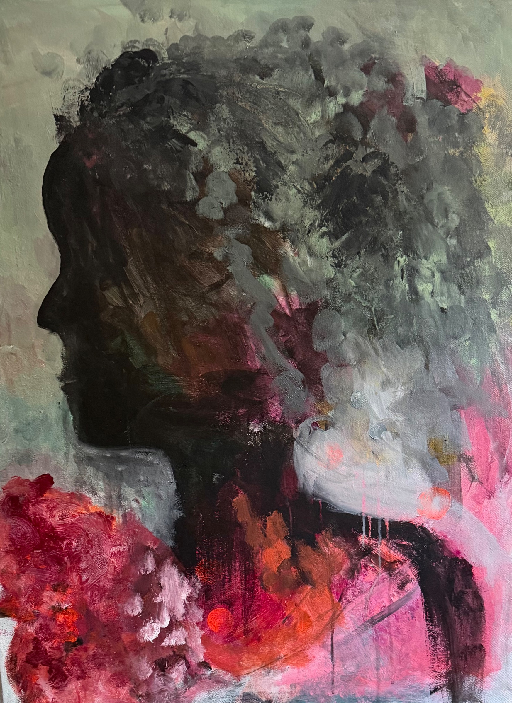 Længsel – mixed media af Jeanette Hammershøj Jørgensen