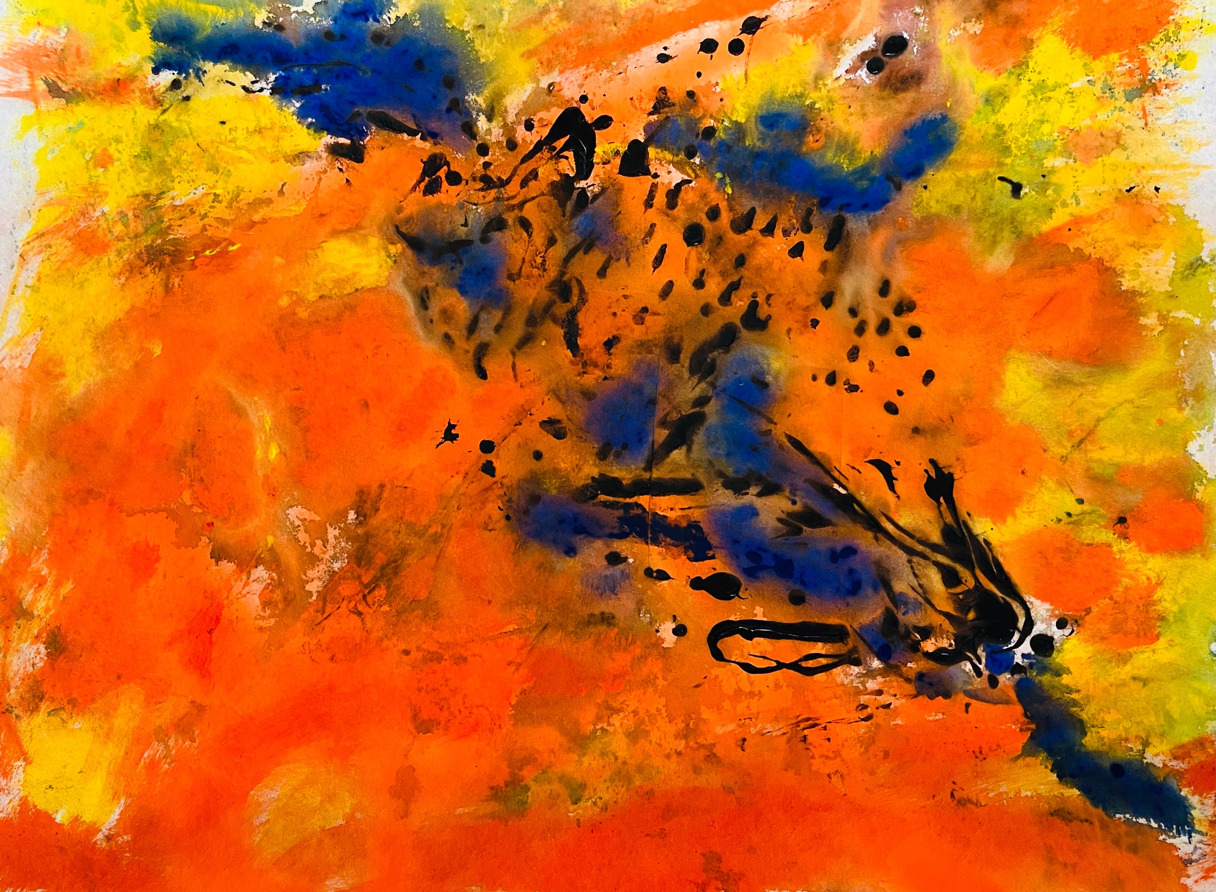Sommer på Færøerne – mixed media af Anders Hjuler