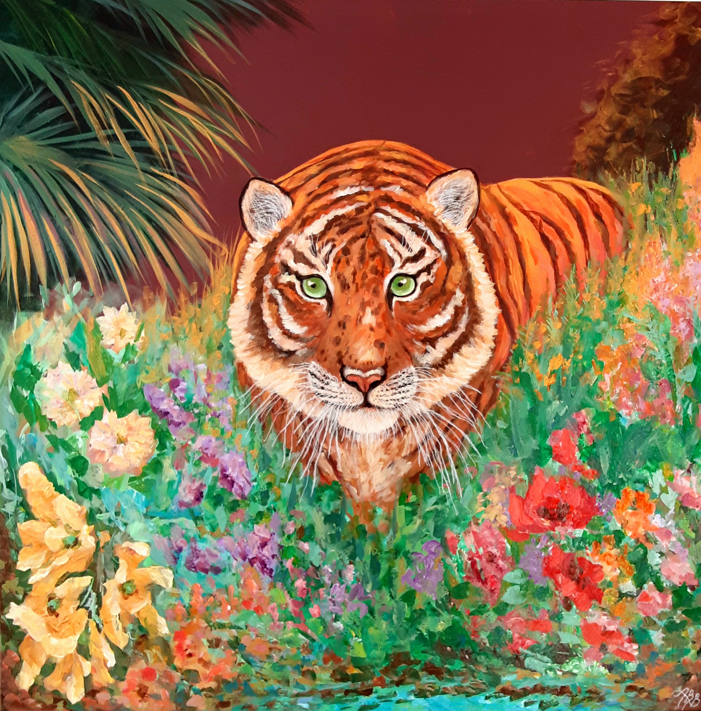 Tiger I blomsterflor – andet af Art by Burmeister