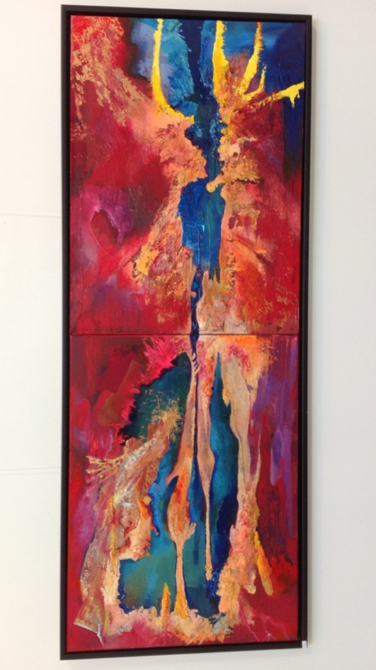 Ild og vand – malerier af Naked Art