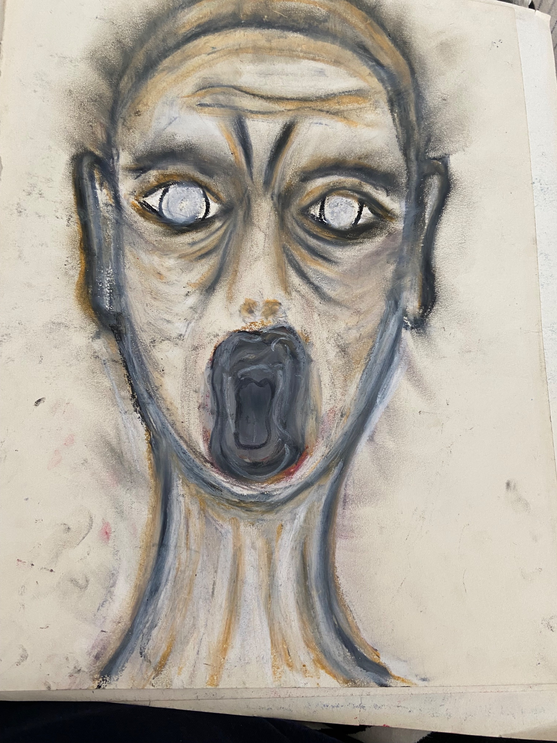 Scream in the making – tegninger af Bine Kimmer