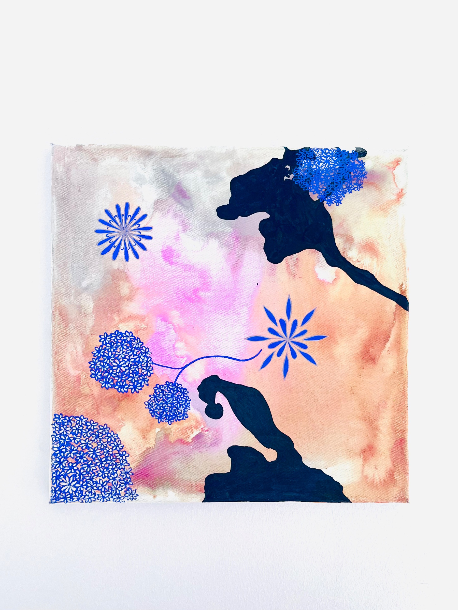 Sorte figurer – malerier af Jeanette Wetterstein Larsen
