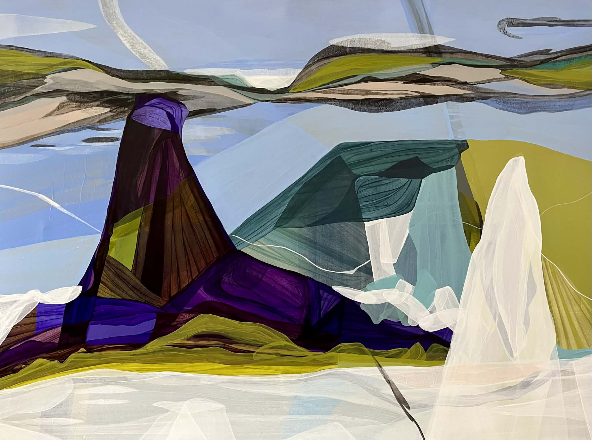 "The Land within" – malerier af Kirsten Overgaard