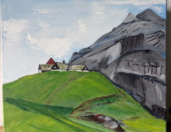 Færøsk landskab – malerier af Jacob Winkler
