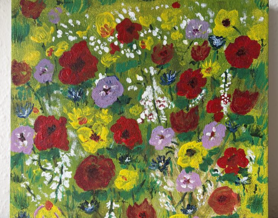 Blomster – malerier af Jacob Winkler