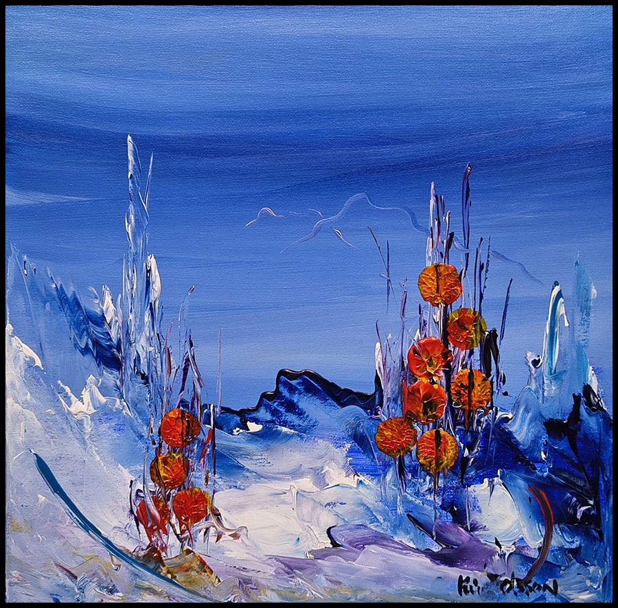 Vinter blomst – malerier af Atelier Olsson