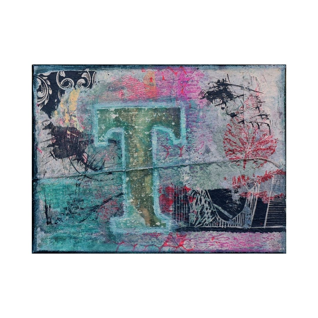 T – mixed media af Lærce Ryhl-Svendsen
