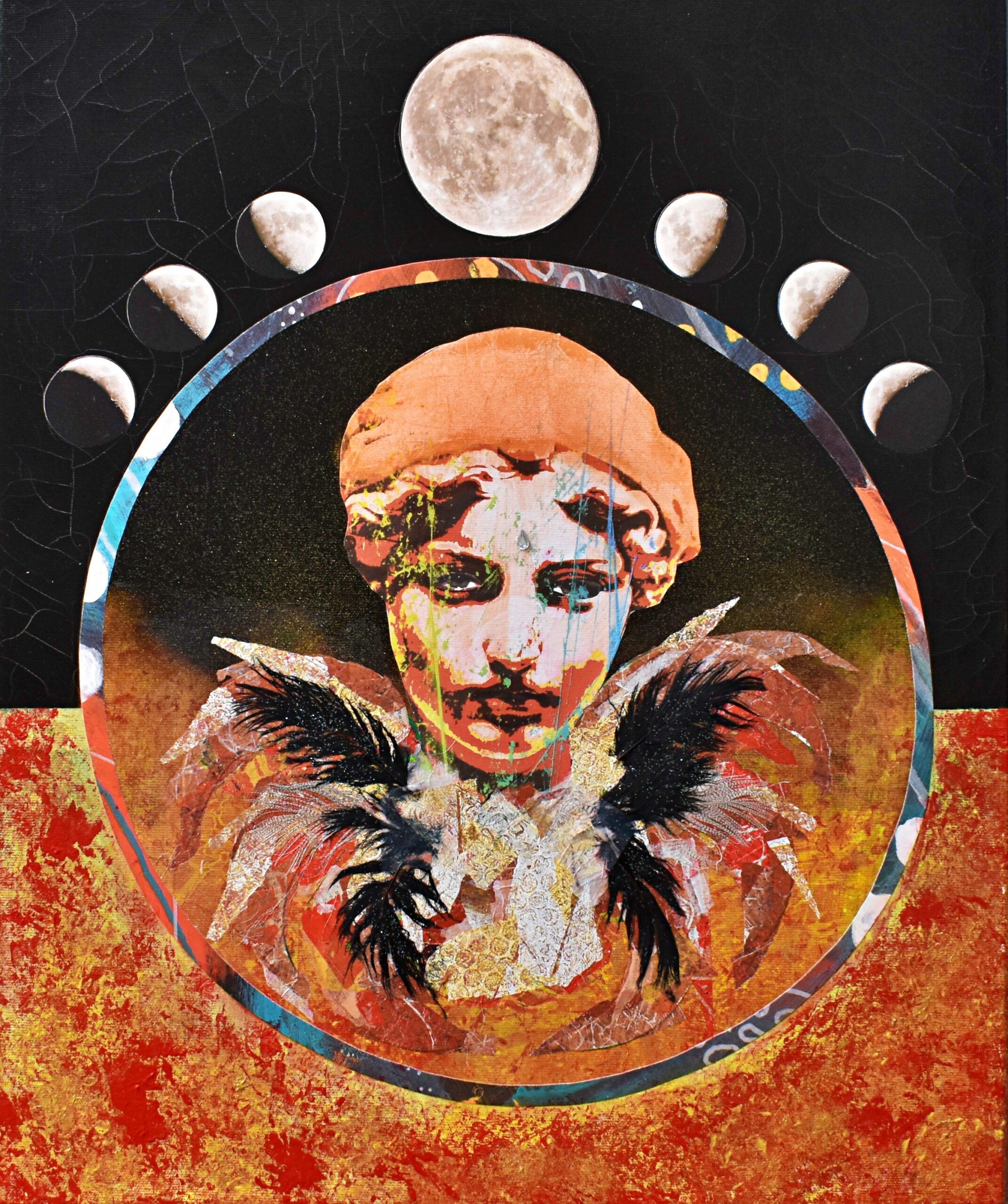 Eruption – mixed media af Lærce Ryhl-Svendsen