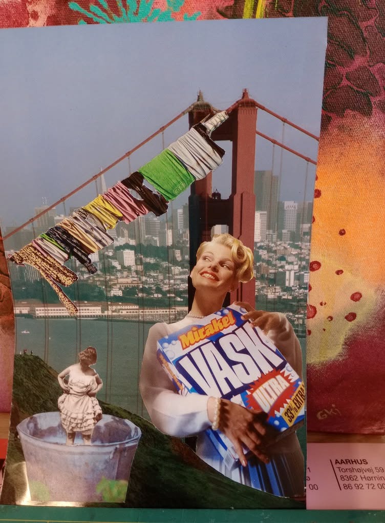 laundry day – collager af Gitte Kjærgaard Jensen