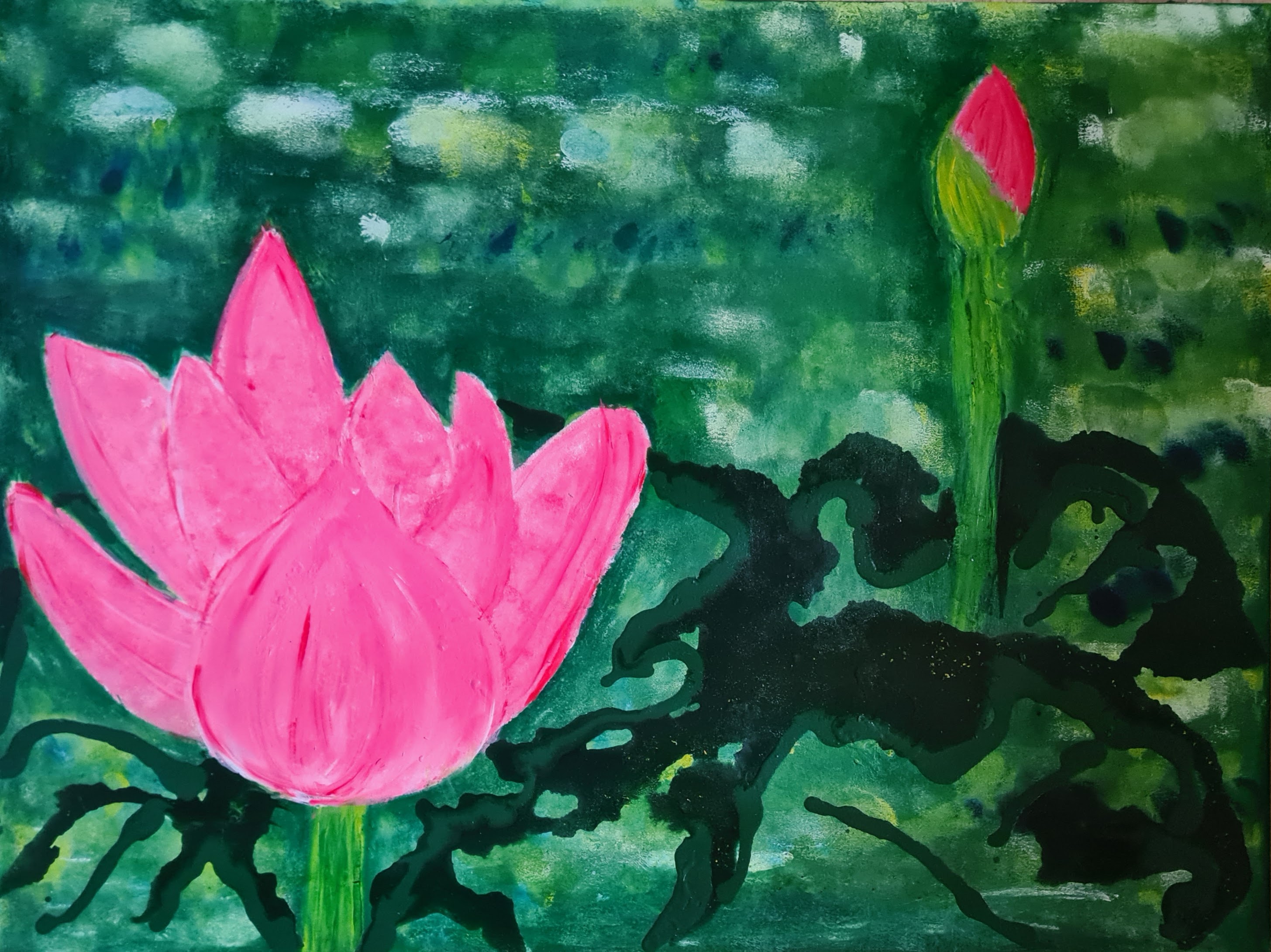 lotus – malerier af inger andersen