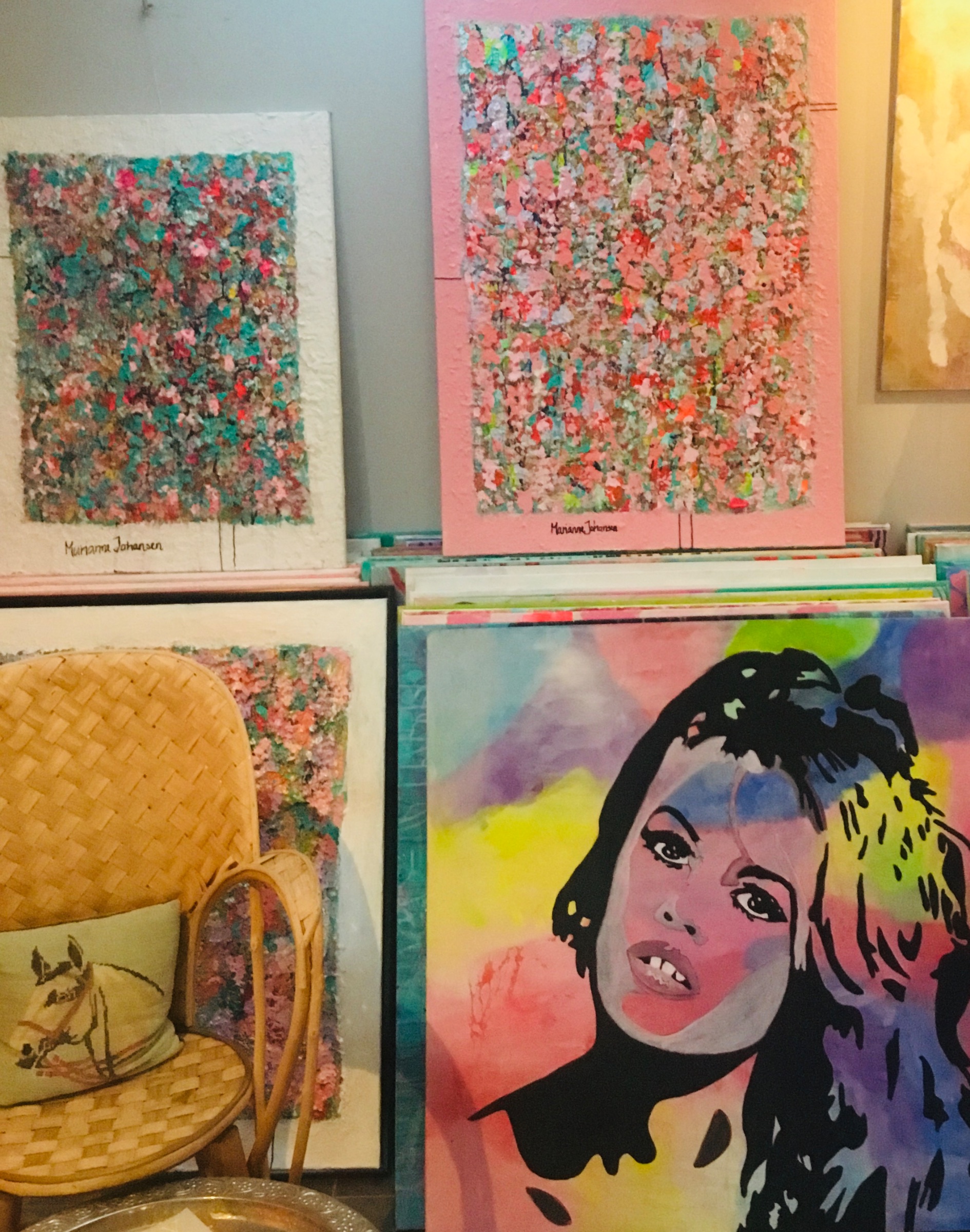 Fra mit atelier – malerier af Marianne Johansen