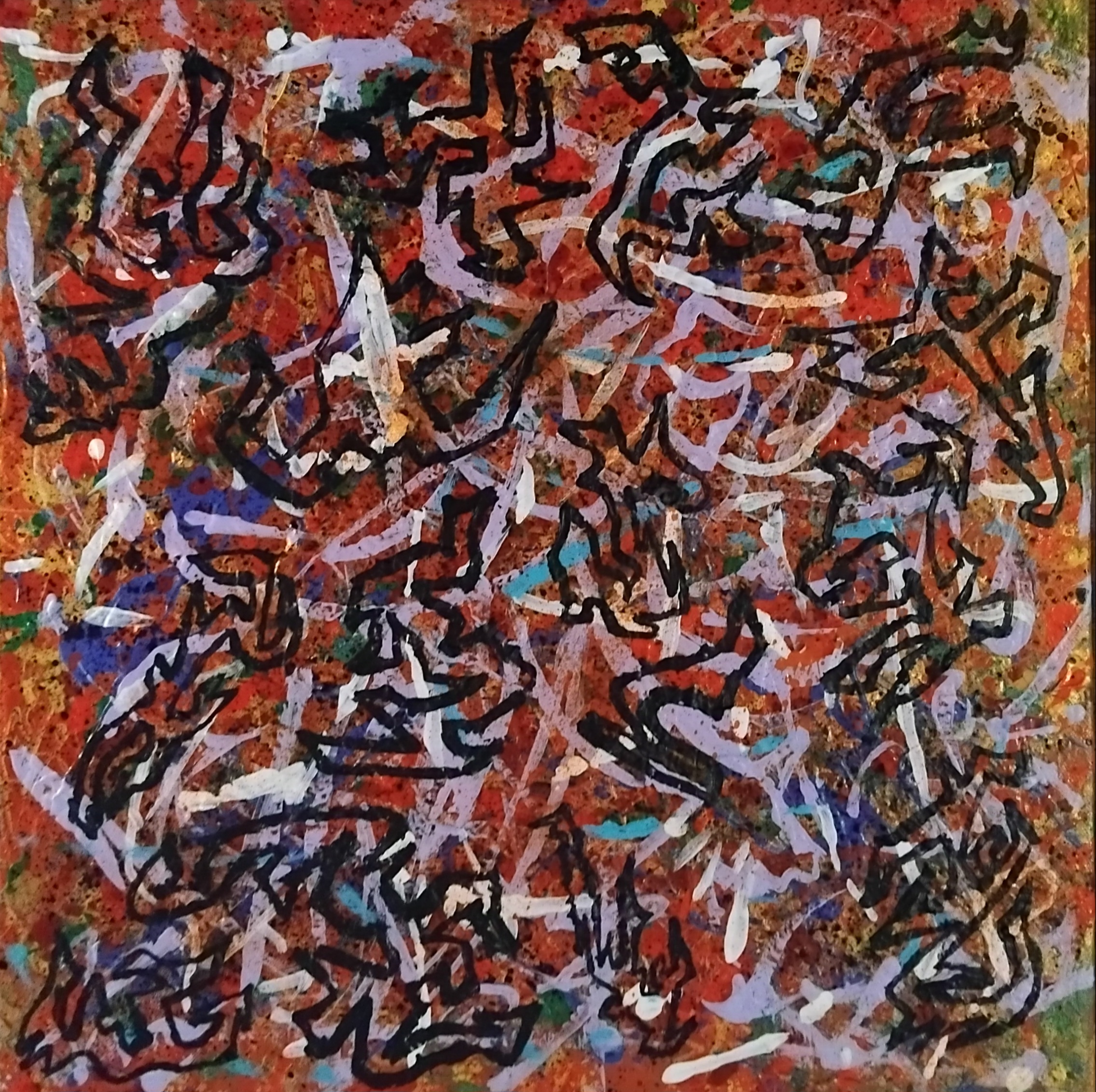Figures In The Chaos – malerier af Shayne Sway