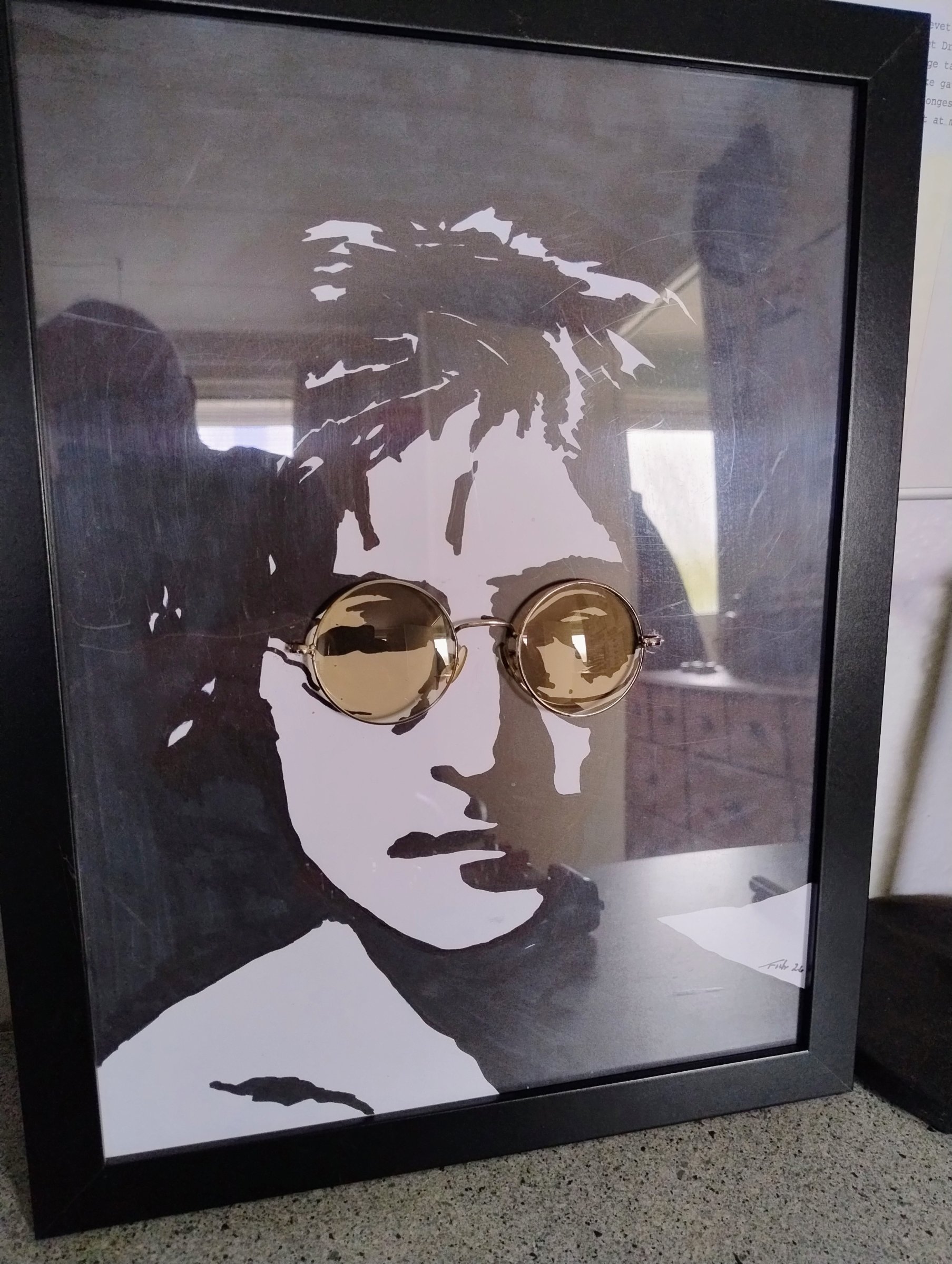 John Lennon – malerier af Fritz Jensen