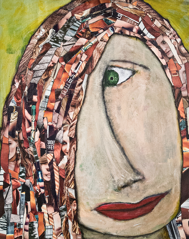 Portræt, collage