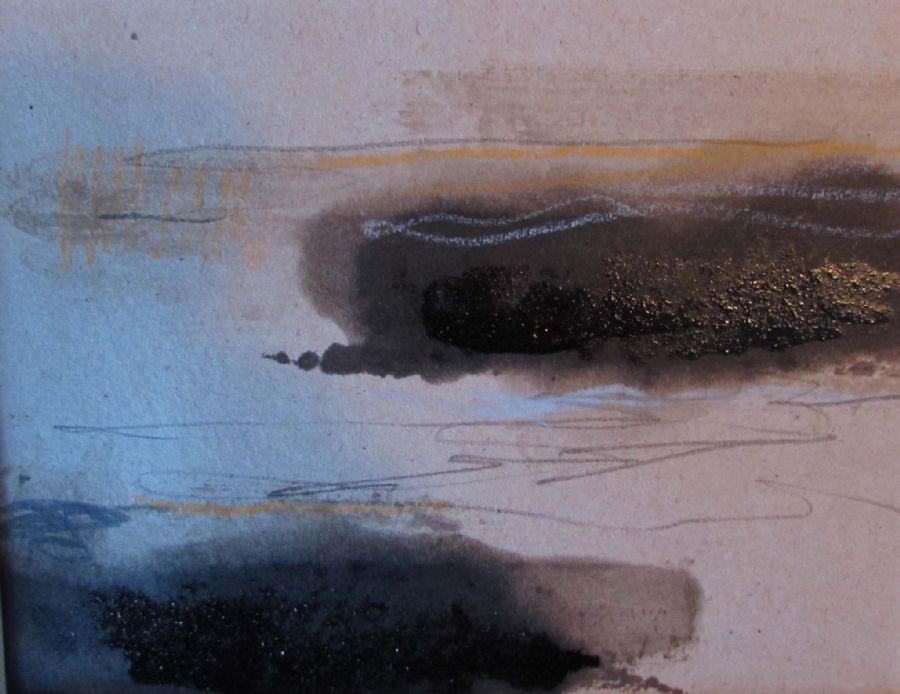 Tar, colour on grey paper 6