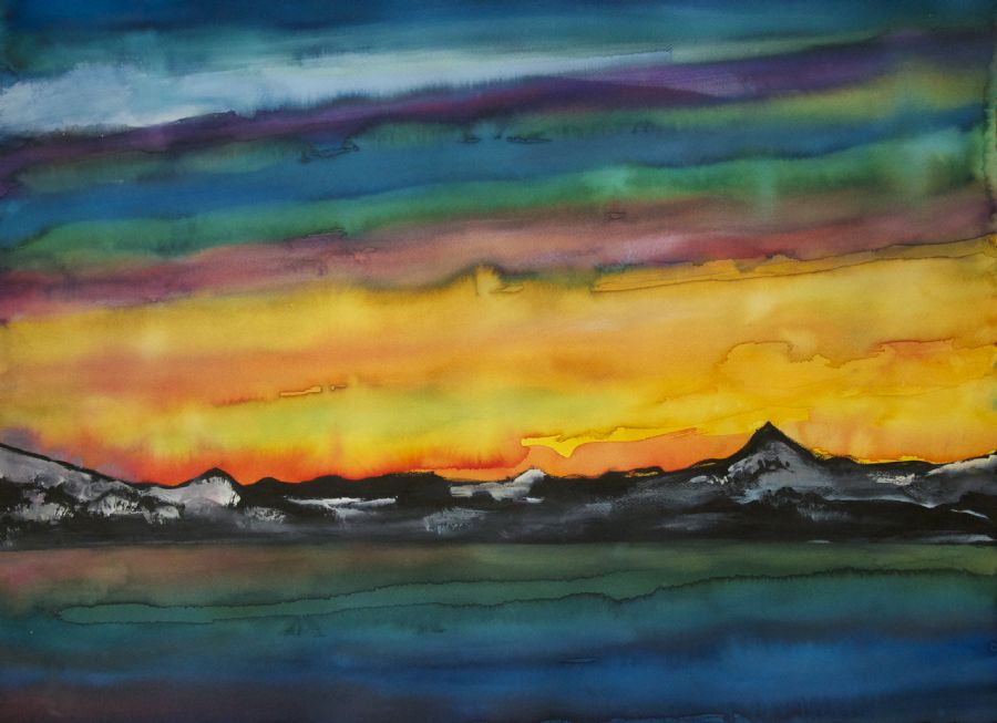 Sunset - Solnedgang over Nordlandet