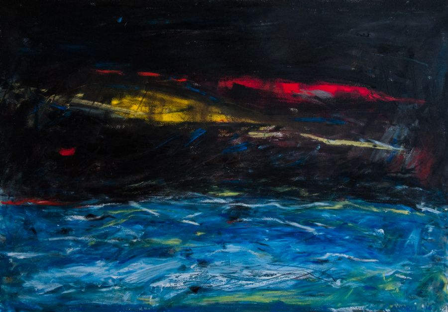 The final light over the Sea