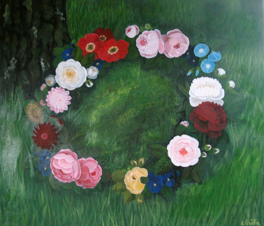 Blomsterkrans.