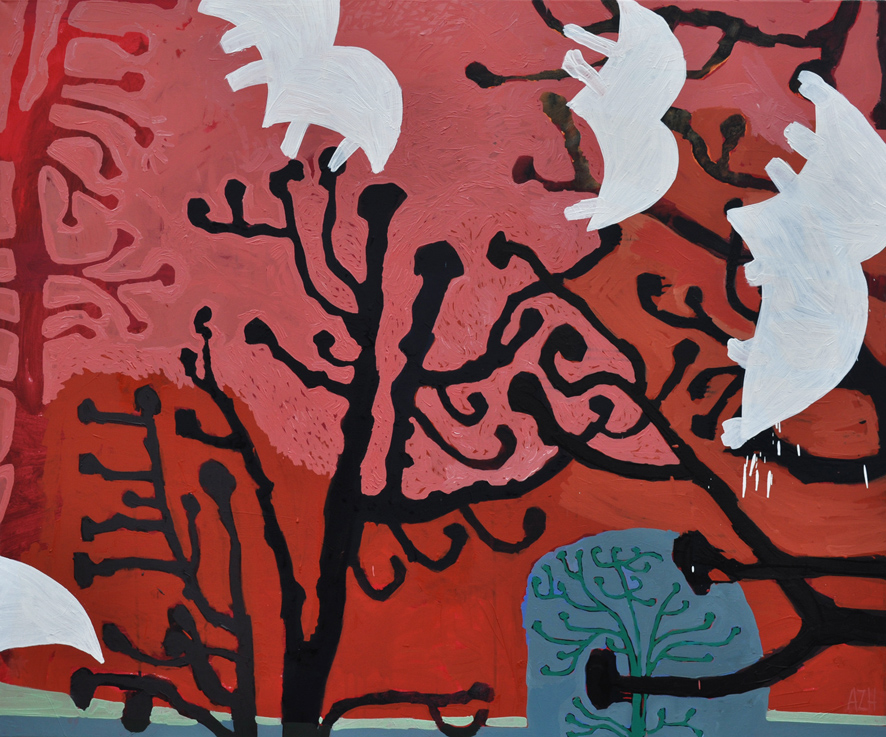 Urban forår, 100x120cm