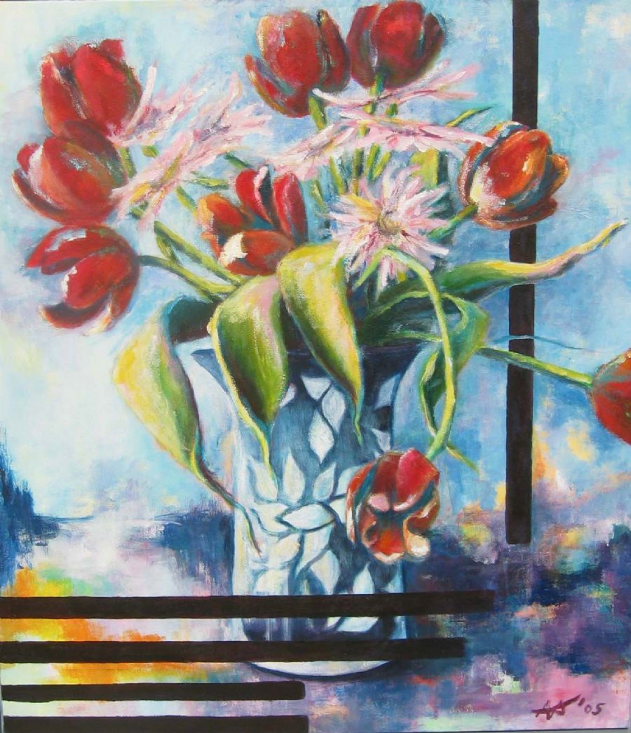 Tulipaner og Gerbera