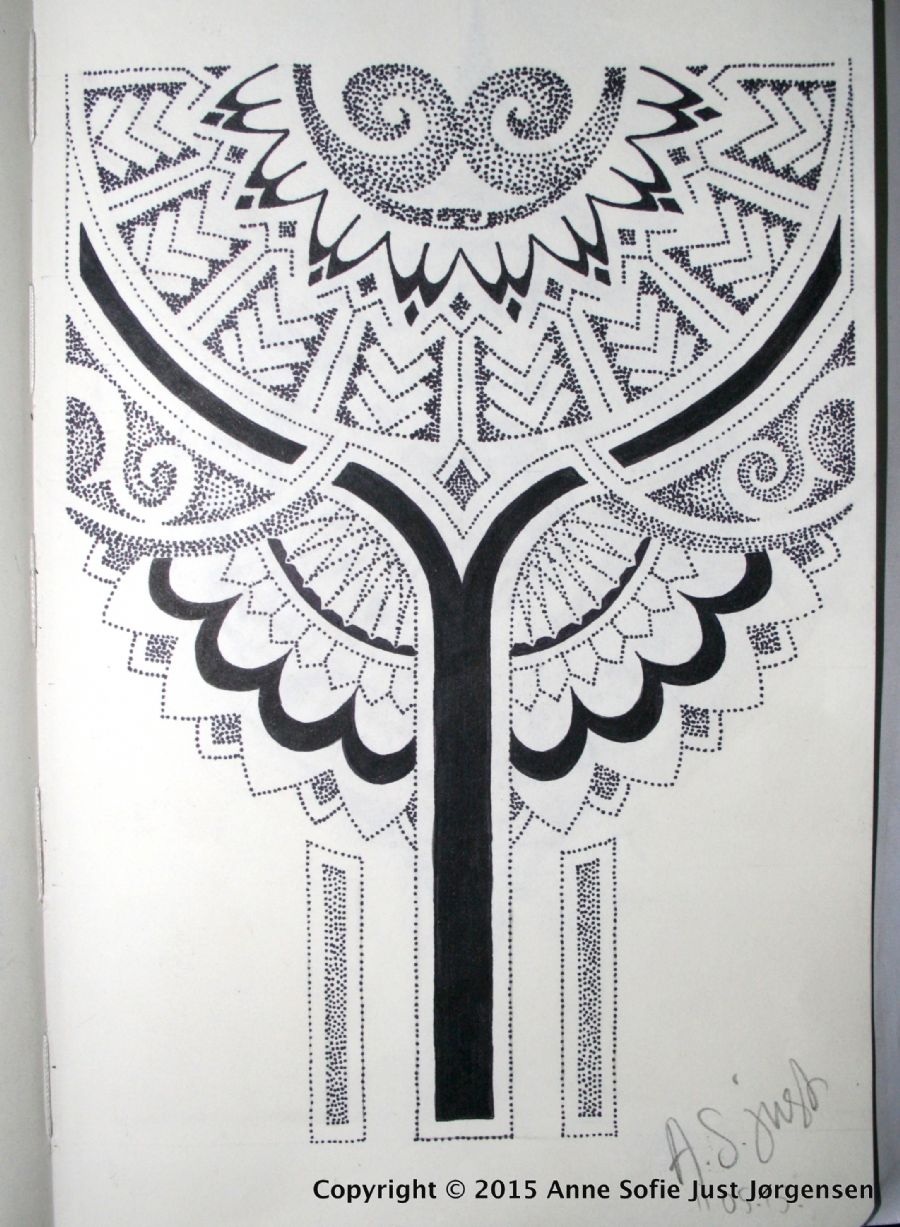 Polynesian inspired sketch