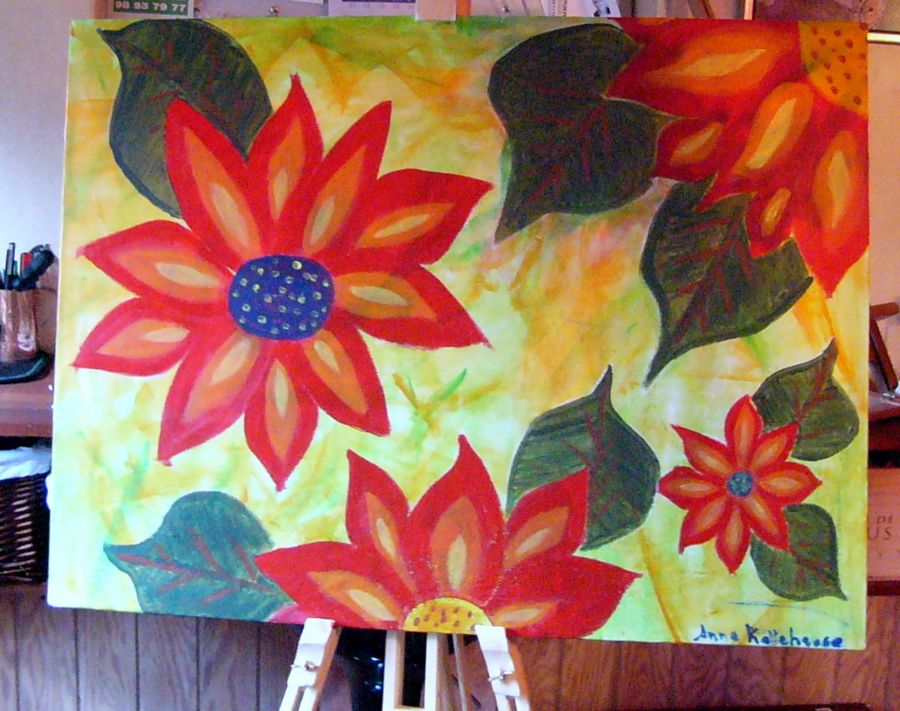 Red flowers