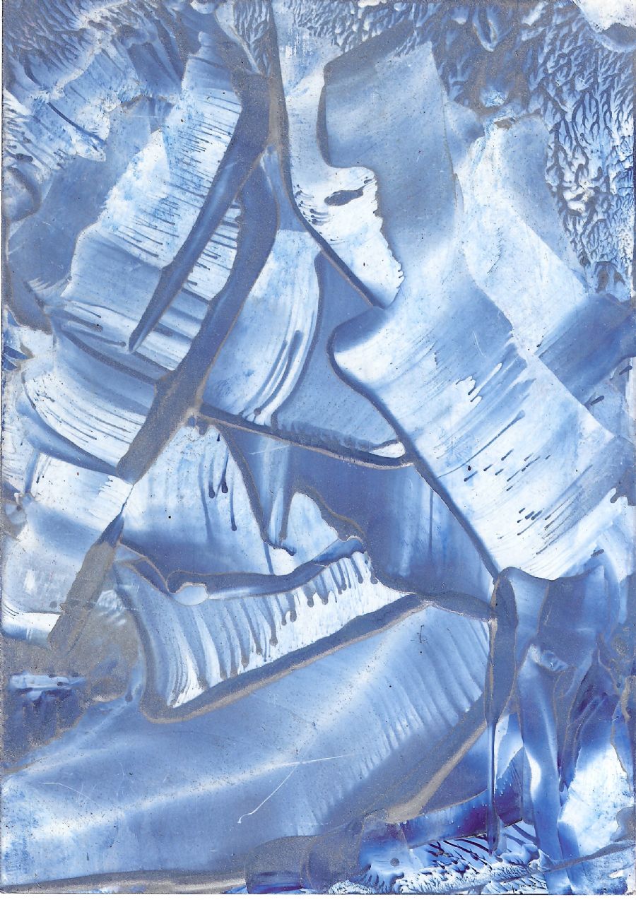 Blue silver lightning