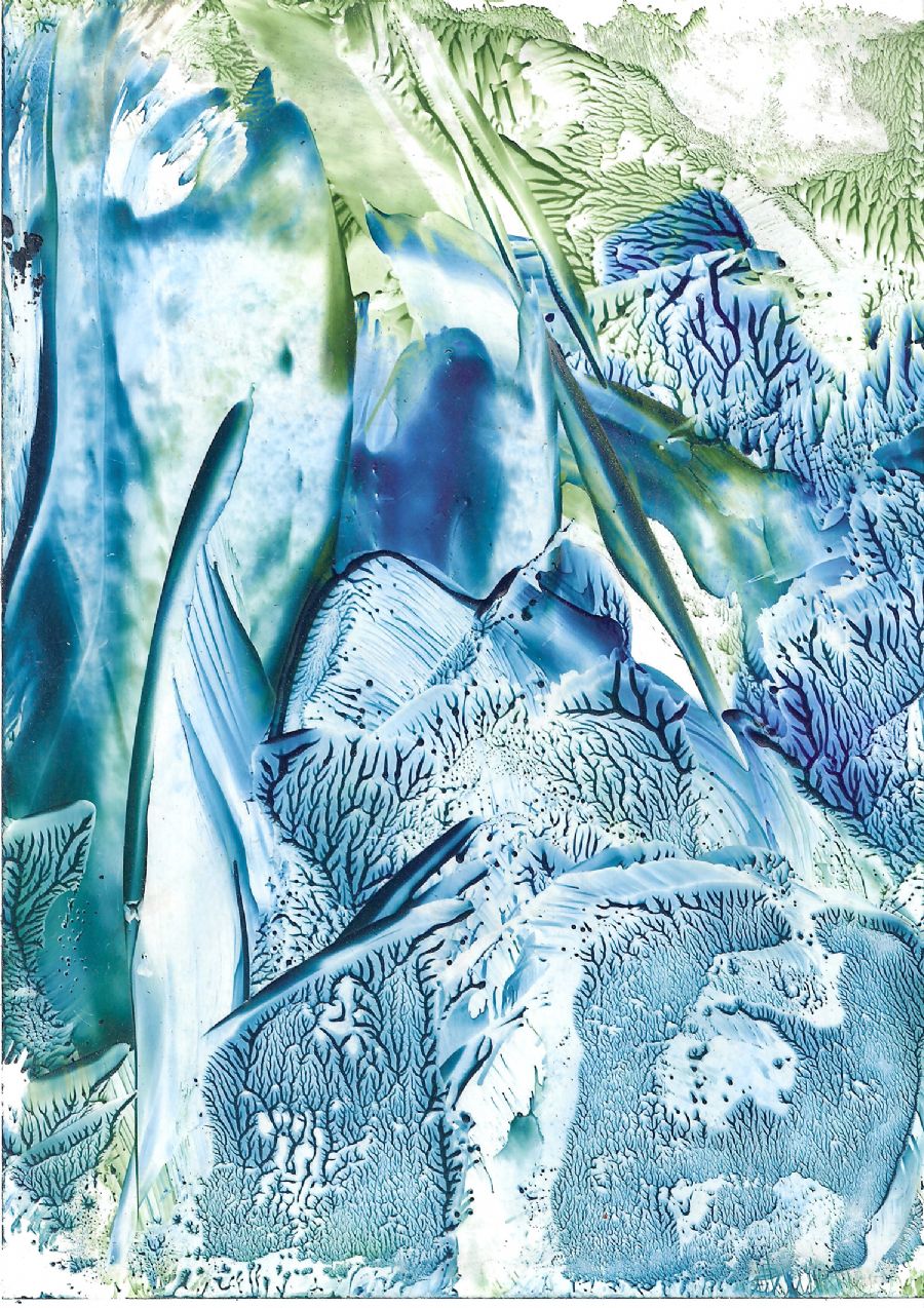 Blue springwater