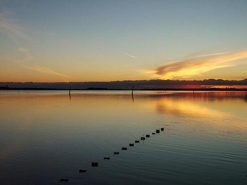 Solnedgang over Karrebæk fjord.