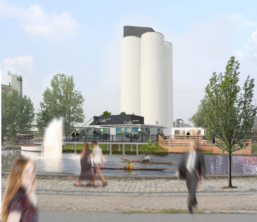 Forsslag til café på Næstved Havn