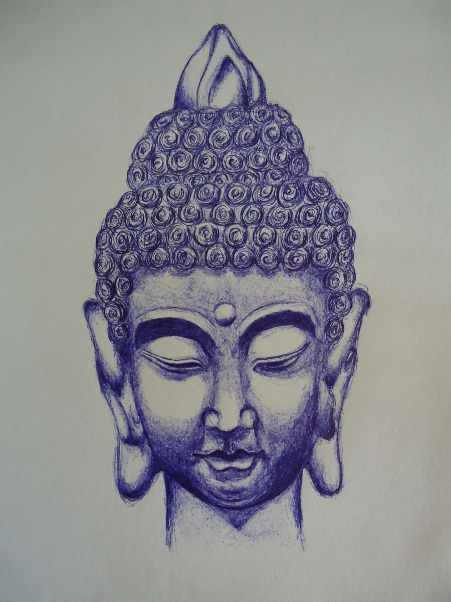 Kvinde Buddha Hoved