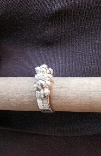Sølv Perle Ring