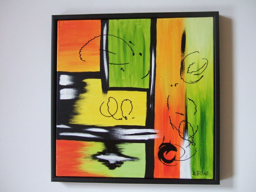 Abstrakt lemongrøn 1