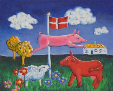 "Hen over hovedet"