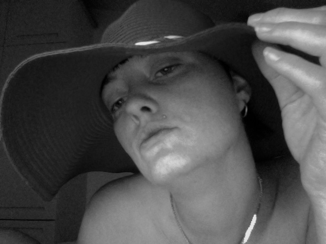 Snobby woman in front of the spotlight