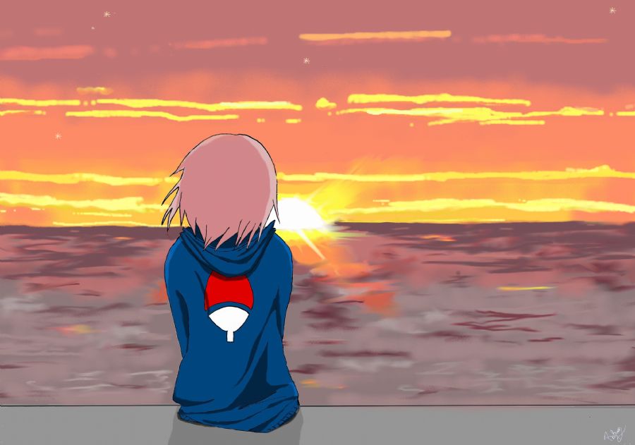 Watching the sunset