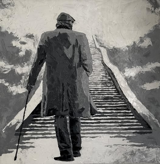 Kim Larsen ved trappen til Himlen