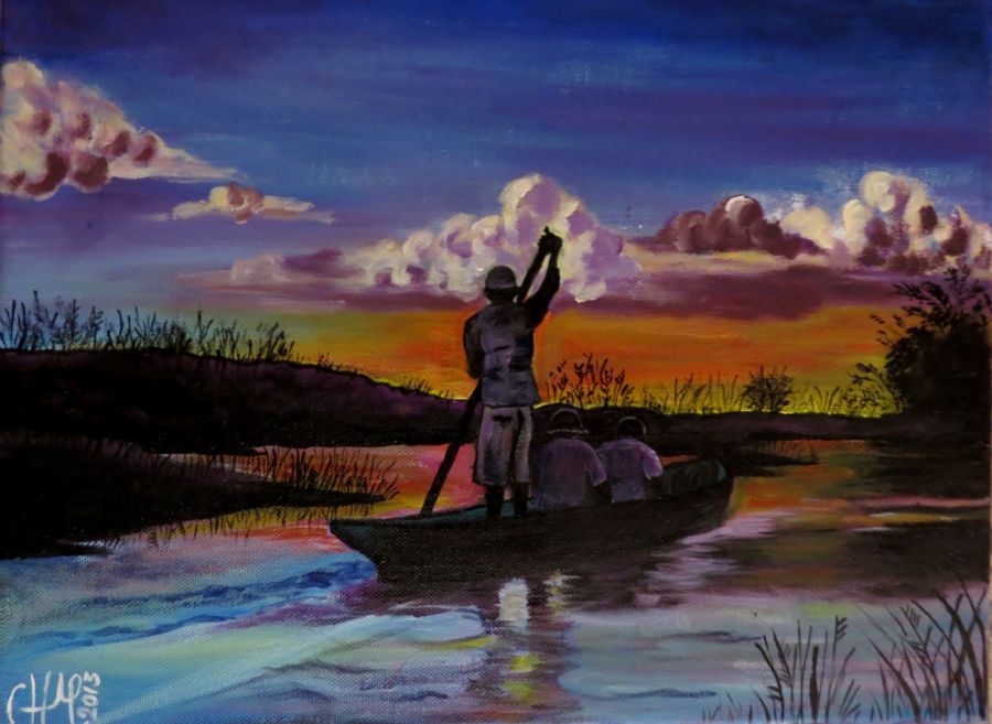 African sunset - Bovu Island