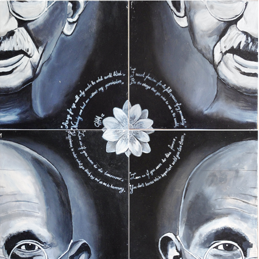 Mahatma Gandhi: "An eye for an eye makes