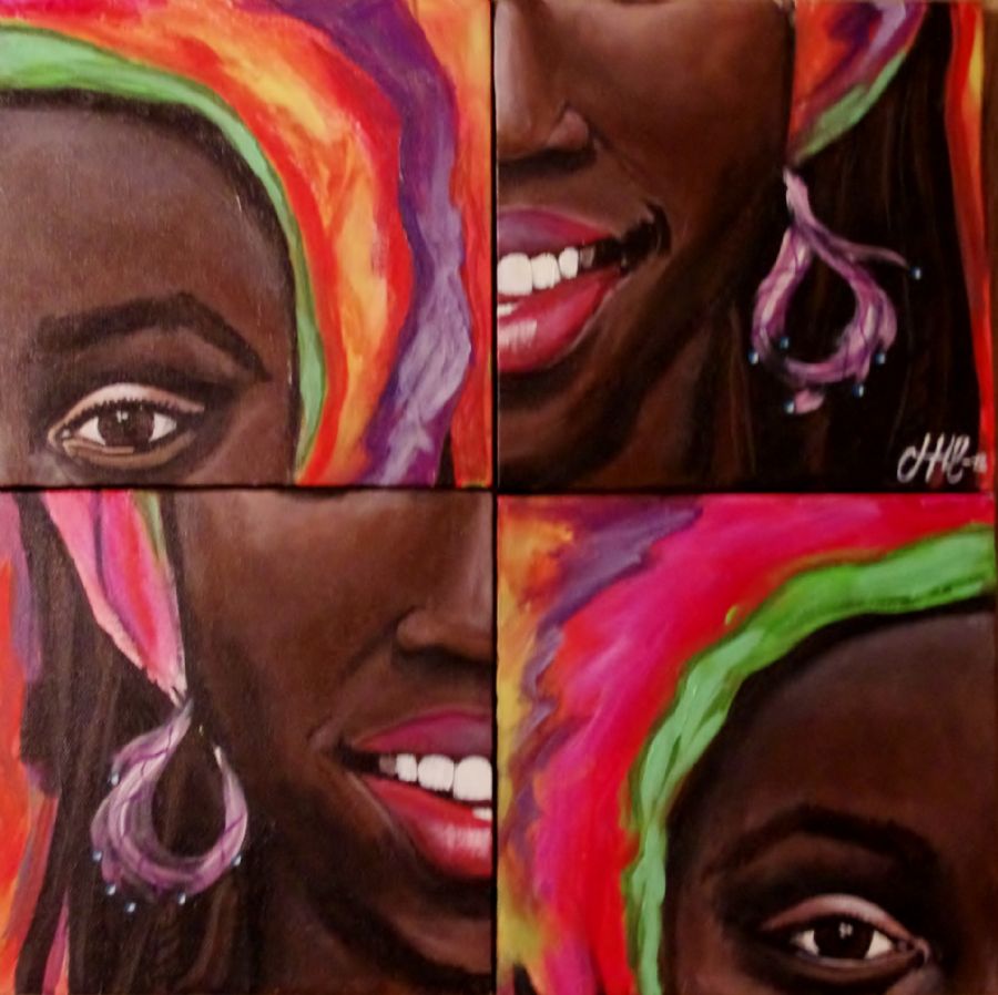 African smiling lady