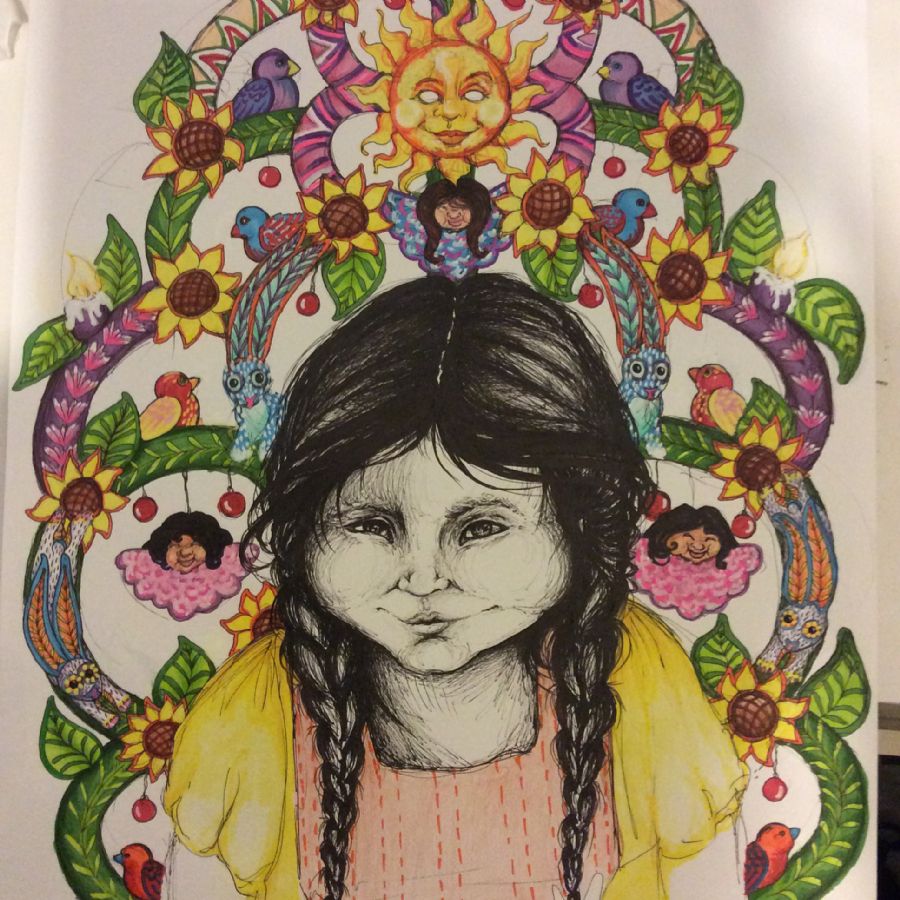Mexican child & tree of life