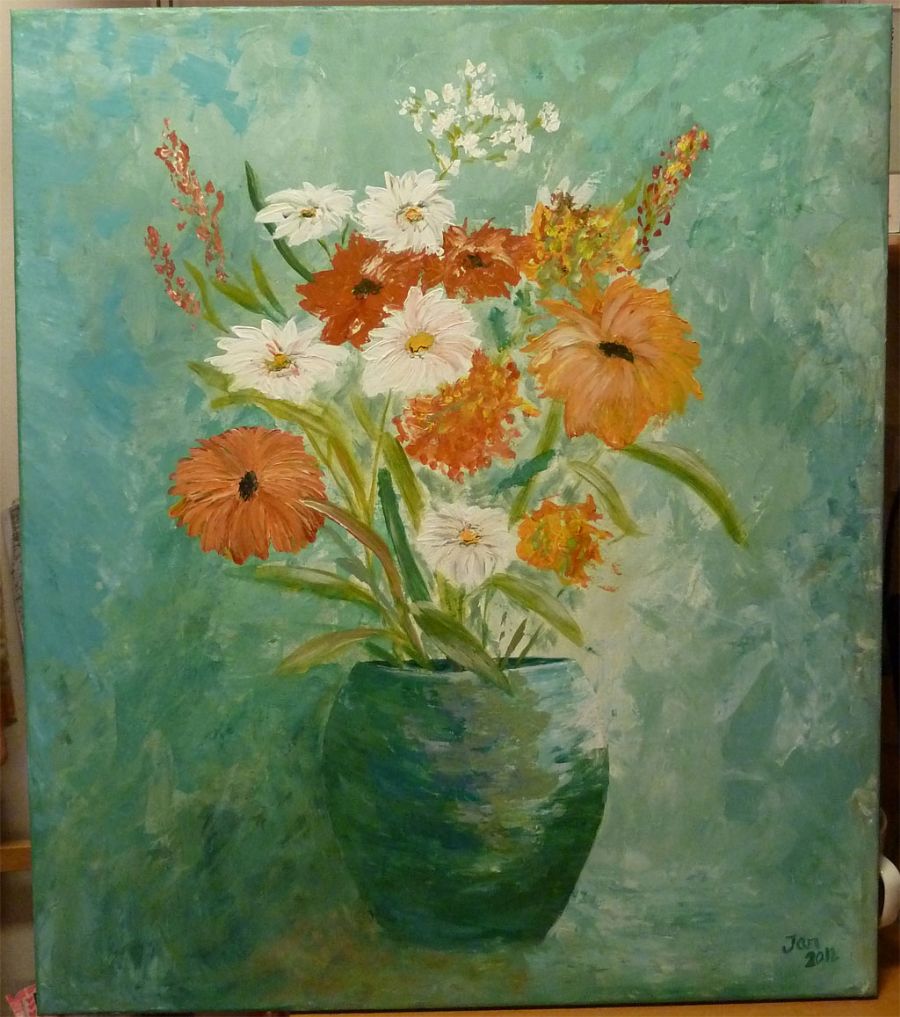 Blomster i vase