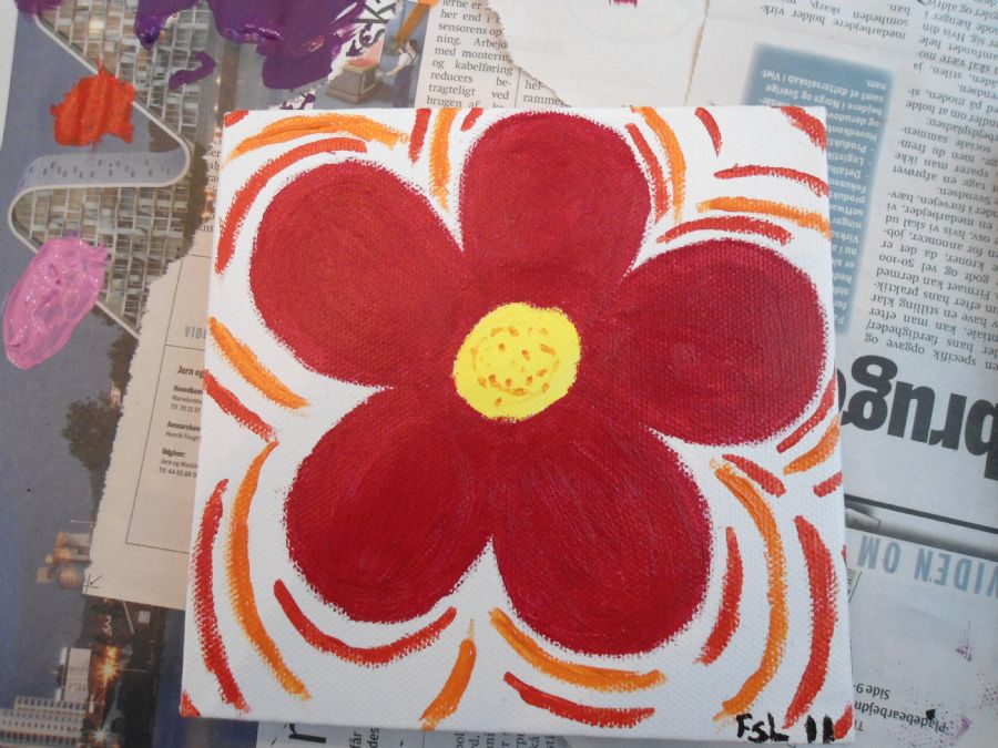Rød blomst