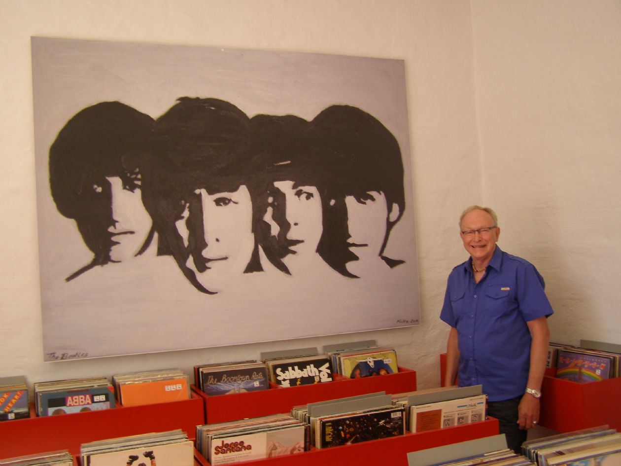 mit beatles maleri på udstilling