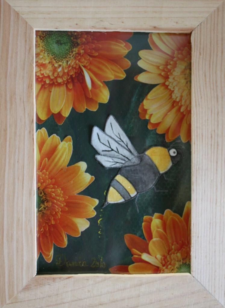 Nr 148 Mixed media i trøramme