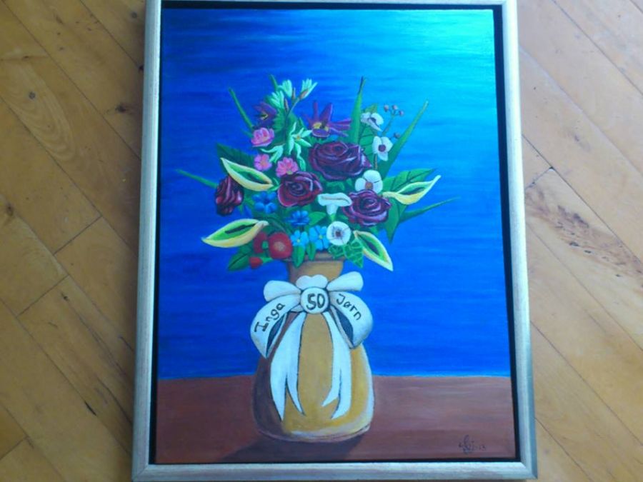 Guldbryllupsgave til min mormor og morfa